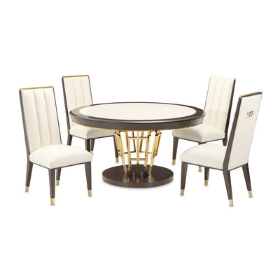 Michael Amini Belmont Place 60" Round Dining Table - Espresso