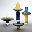 Global Views Over Amber Cobalt Vase