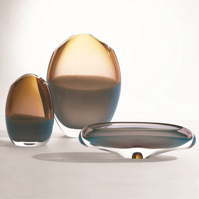 Global Views Pistachio Amber Oval Vase