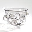 Global Views Smoke Grey Bubbled Bowl