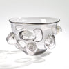 Global Views Smoke Grey Bubbled Bowl