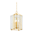 Hudson Valley Lighting Ramsey 3 Light 12 inch Aged Brass Lantern Ceiling Light