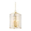 Hudson Valley Lighting Ramsey 4 Light 18 inch Aged Brass Lantern Ceiling Light