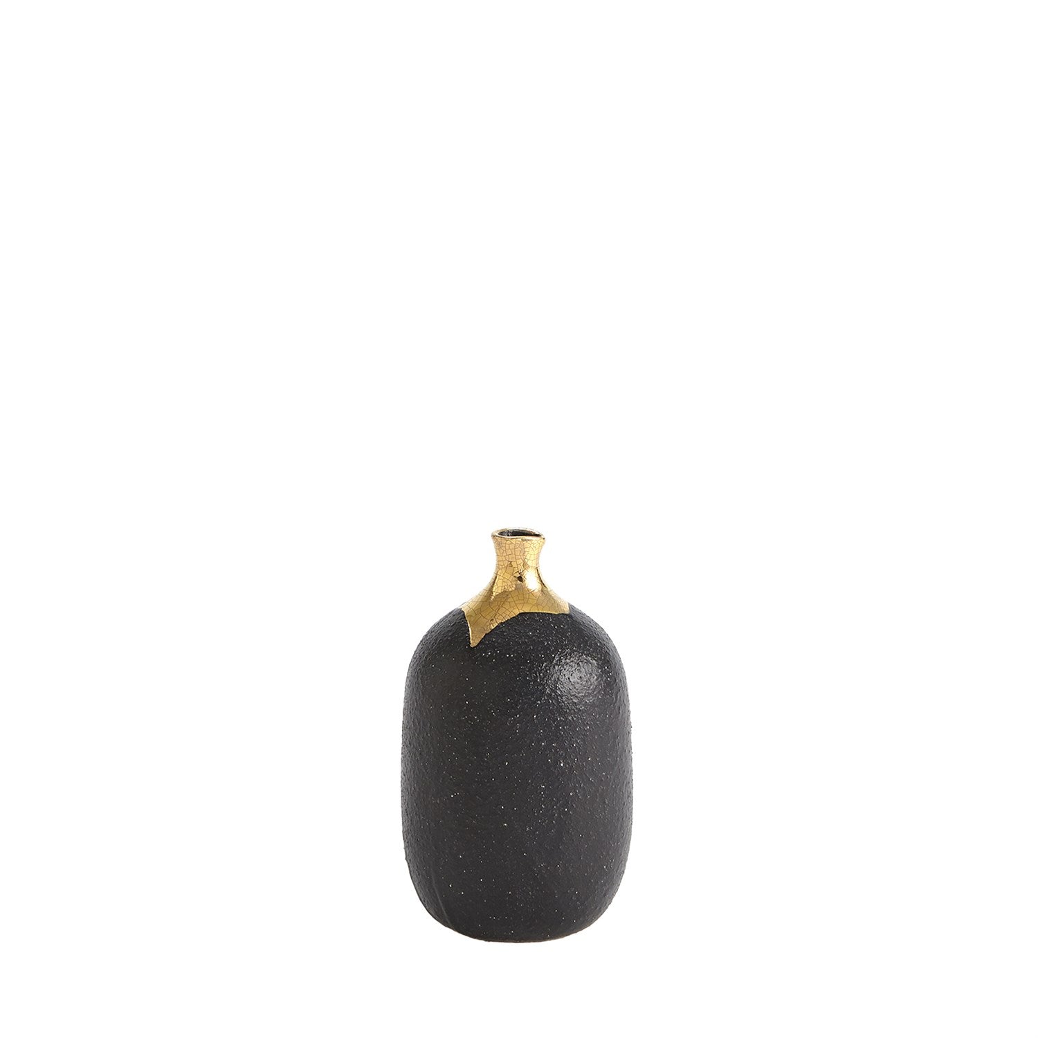 Global Views Dipped Golden Crackle Vase