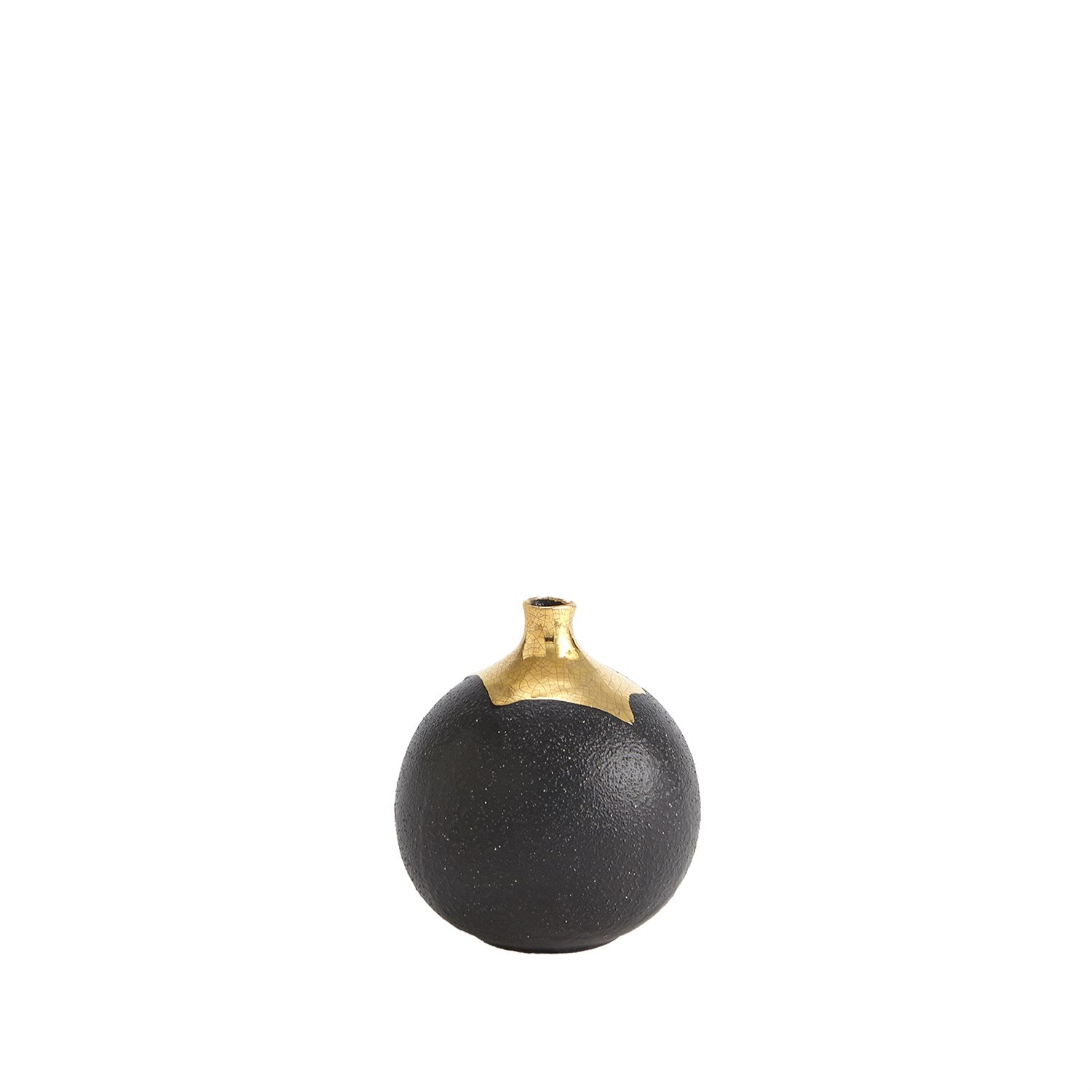 Global Views Dipped Golden Crackle Vase