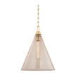 Hudson Valley Lighting Newbury 1 Light 14 inch Aged Brass Pendant Ceiling Light