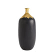 Global Views Dipped Golden Crackle Vase