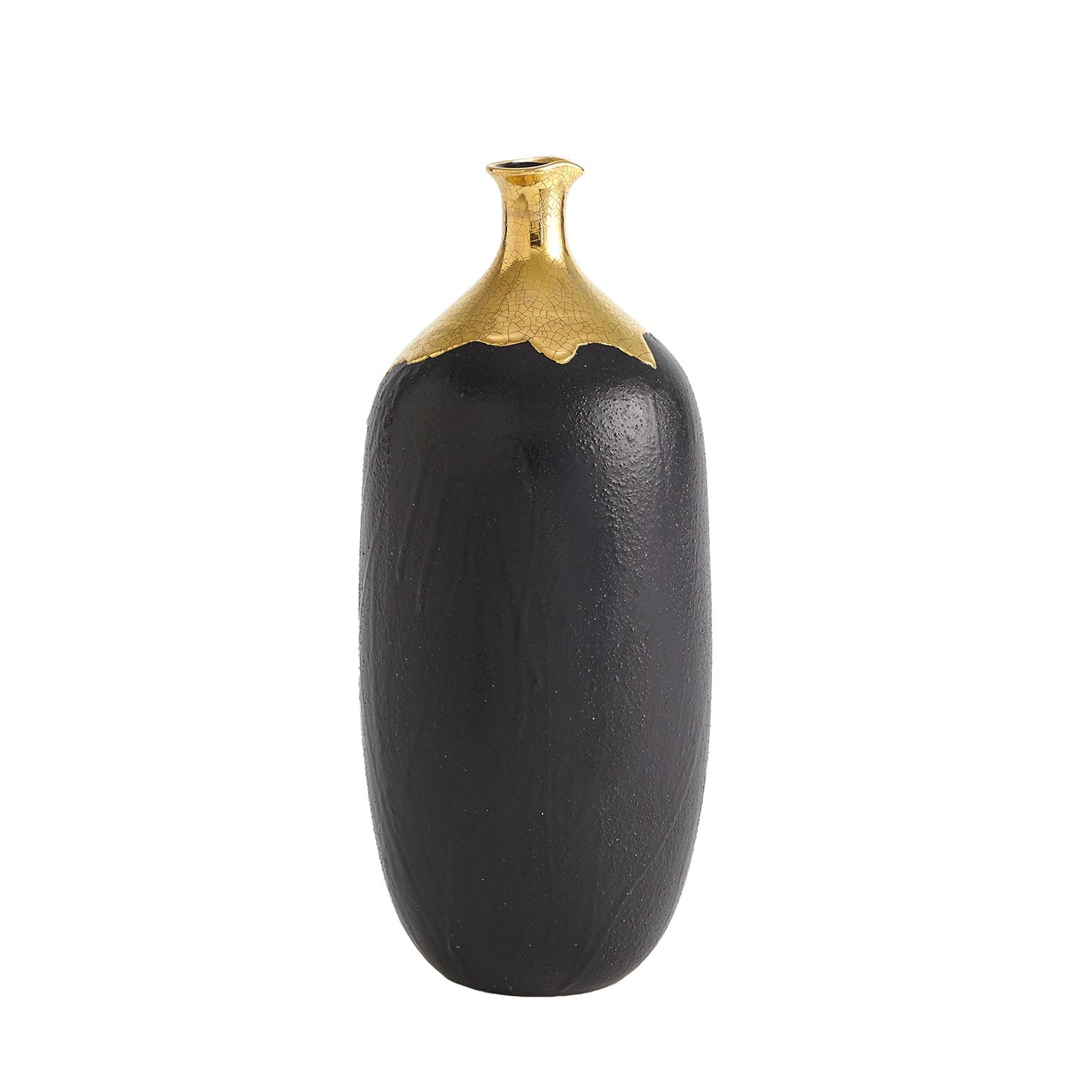 Global Views Dipped Golden Crackle Vase