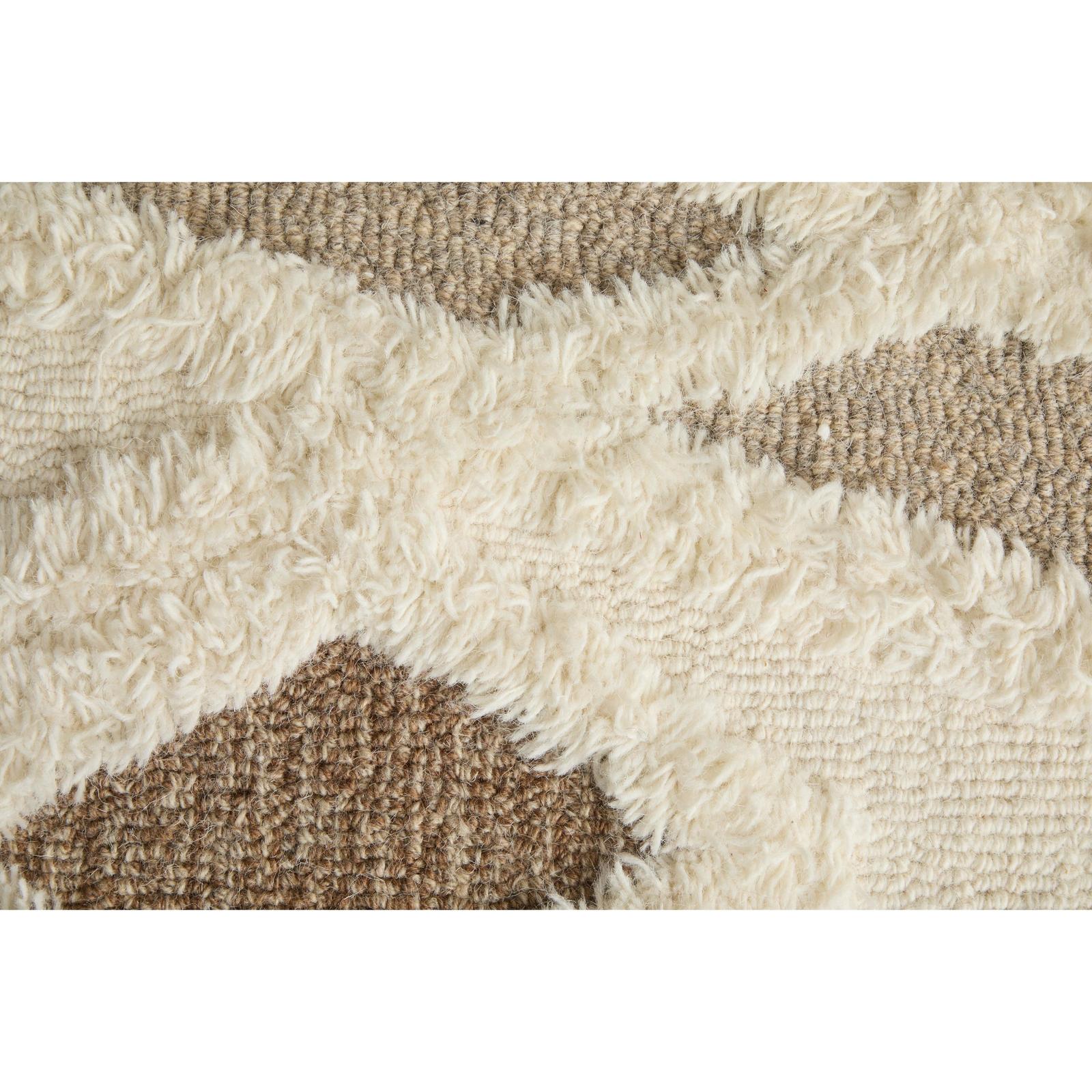 Feizy Anica 8008F Transitional Geometric Rug in Ivory/Taupe/Brown