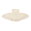 Hudson Valley Lighting Salisbury Mills 3 Light 20.5 inch Gold Leaf Semi Flush Ceiling Light
