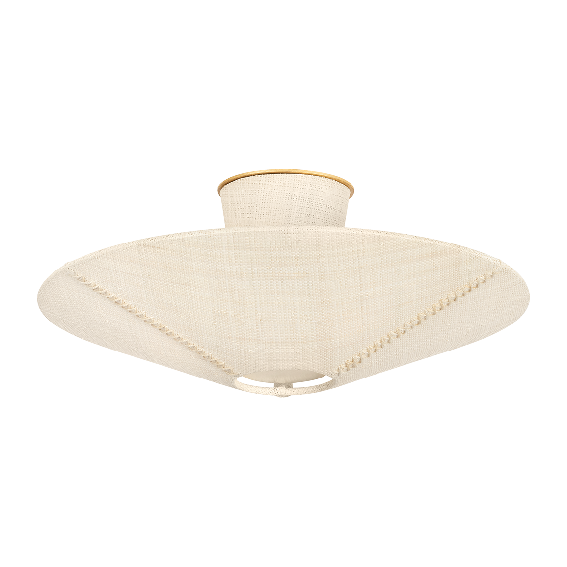 Hudson Valley Lighting Salisbury Mills 3 Light 20.5 inch Gold Leaf Semi Flush Ceiling Light