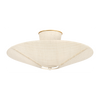 Hudson Valley Lighting Salisbury Mills 3 Light 20.5 inch Gold Leaf Semi Flush Ceiling Light