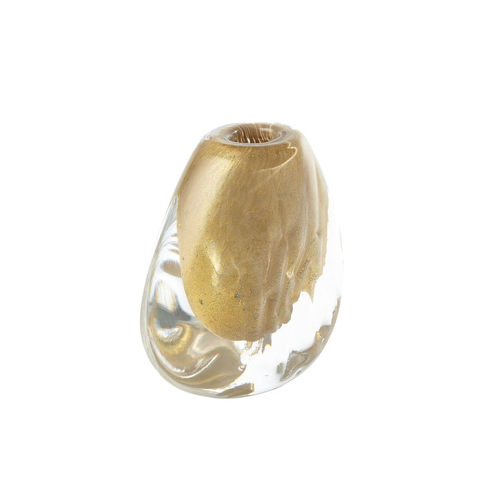 Global Views Conical Vase - Gold