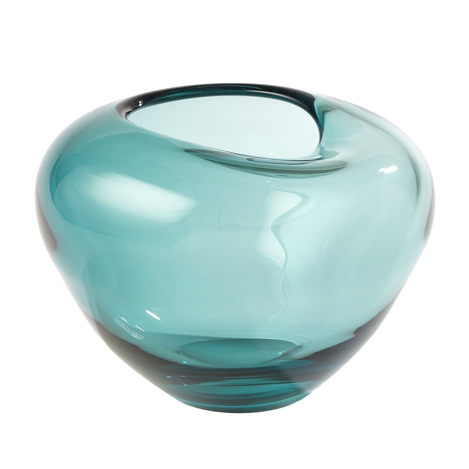 Global Views Azure Undulating Vase