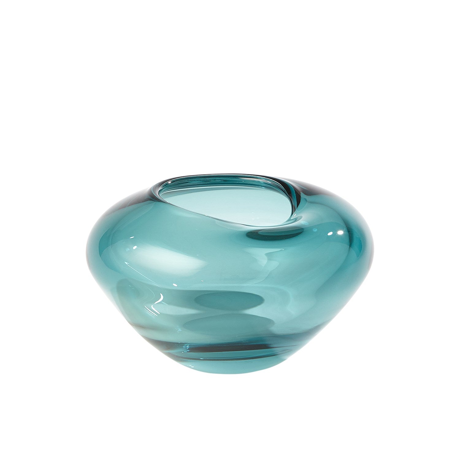Global Views Azure Undulating Vase