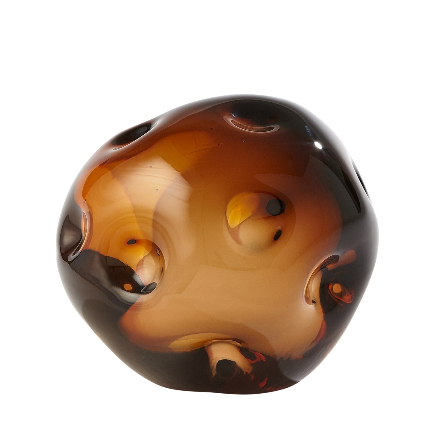 Global Views Chocolate Dimpled Sphere