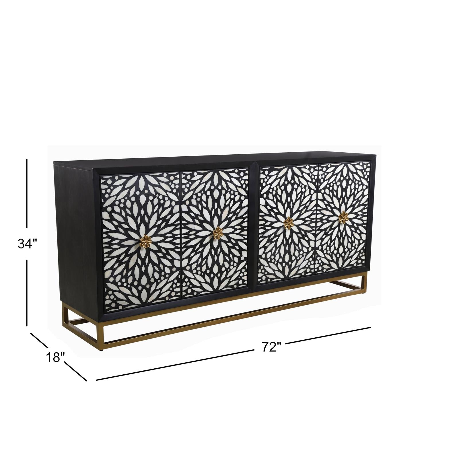 Bassett Mirror Cameron Four Door Cabinet