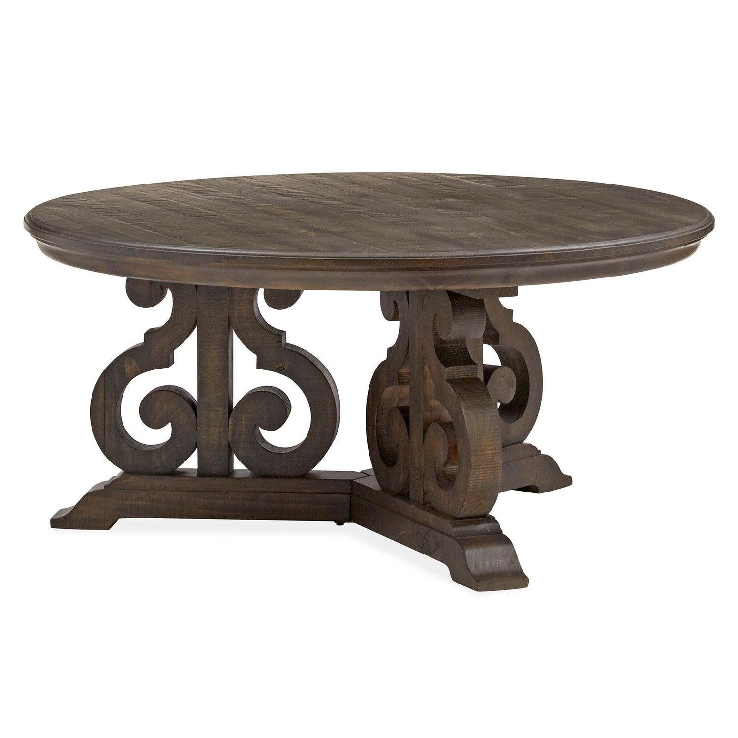 Magnussen Home Bellamy Peppercorn Round Cocktail Table