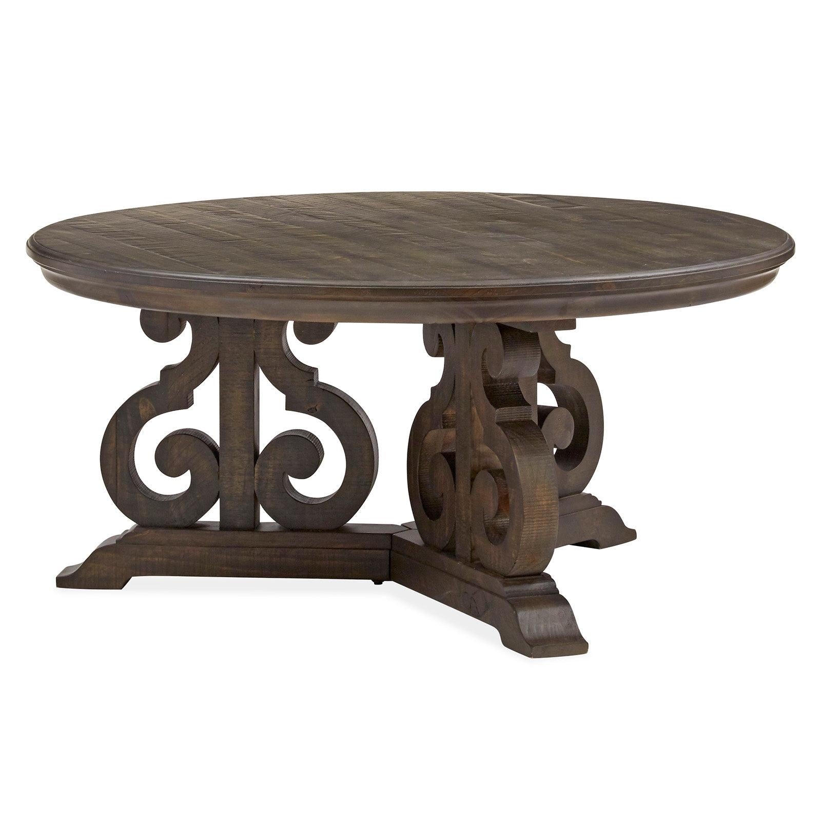 Magnussen Home Bellamy Peppercorn Round Cocktail Table