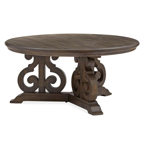 Magnussen Home Bellamy Peppercorn Round Cocktail Table