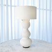 Global Views Matte White Torch Table Lamp