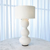 Global Views Matte White Torch Table Lamp