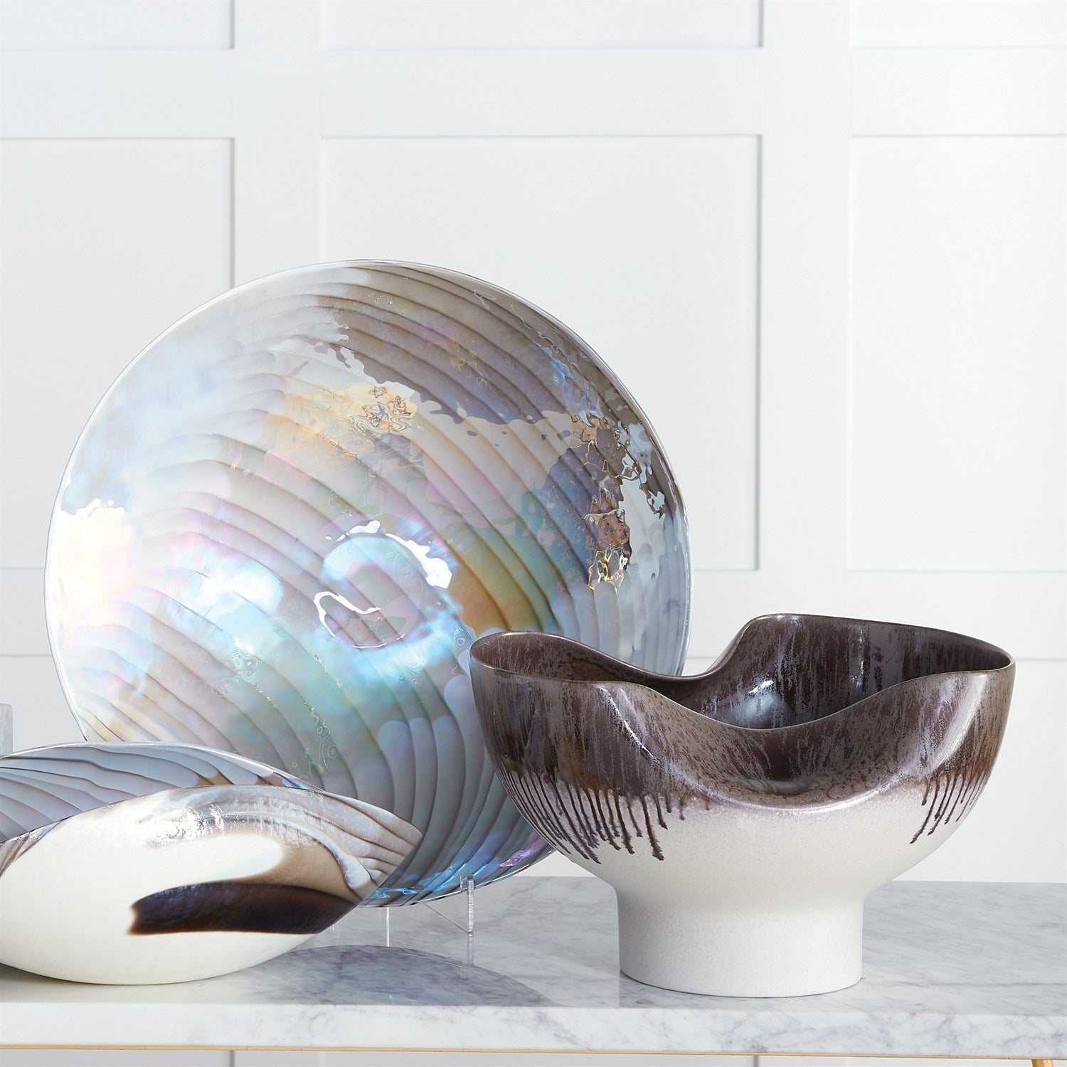 Global Views Ivory Grey Amethyst Collection Clearance