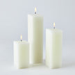 Global Views Unscented Square Pillar Candle