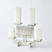 Global Views Silver Industrial Era Candleholder Clearance