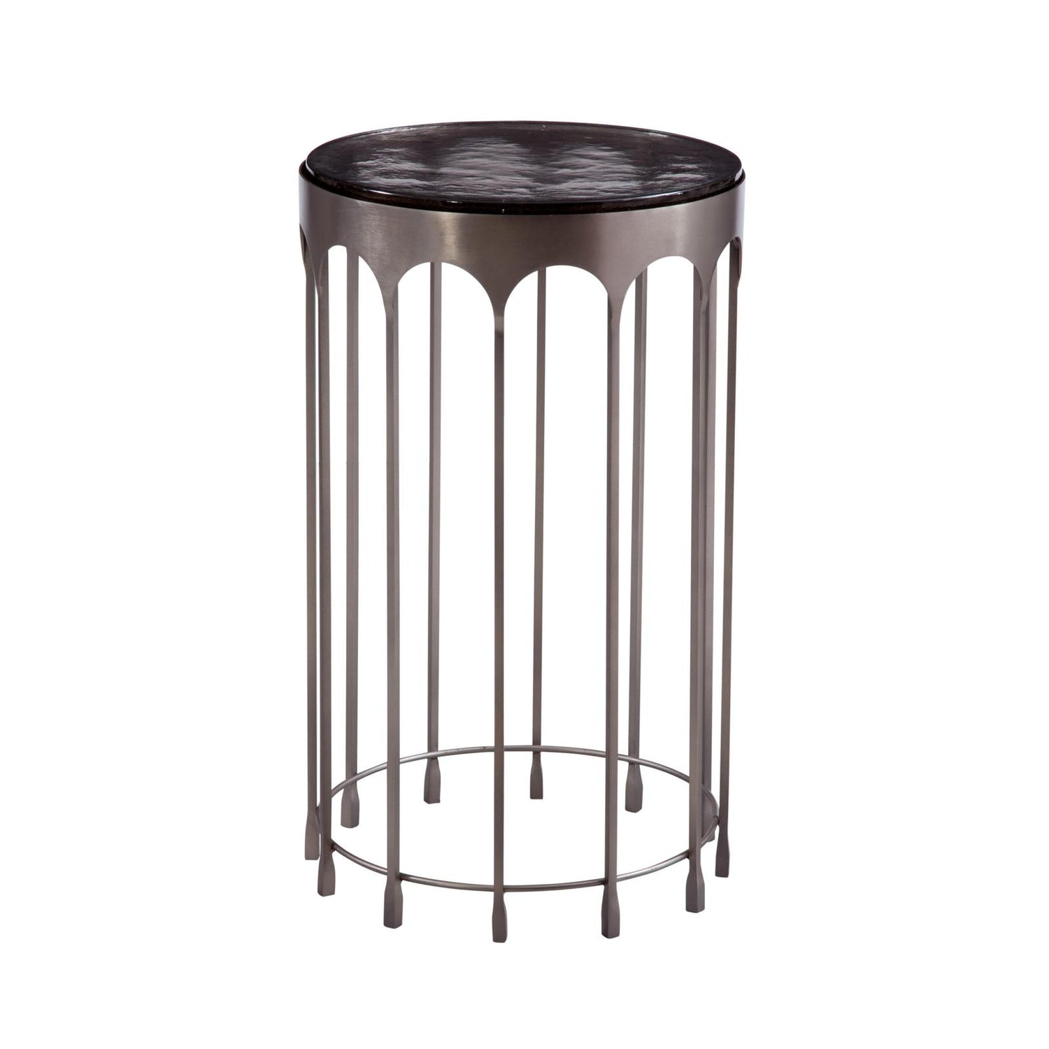 Bassett Mirror Hartley Nickel Accent Table