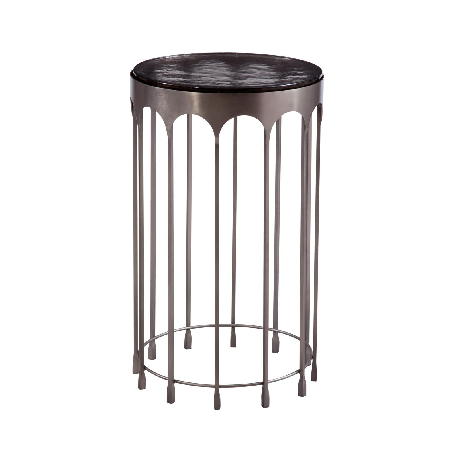 Bassett Mirror Hartley Nickel Accent Table