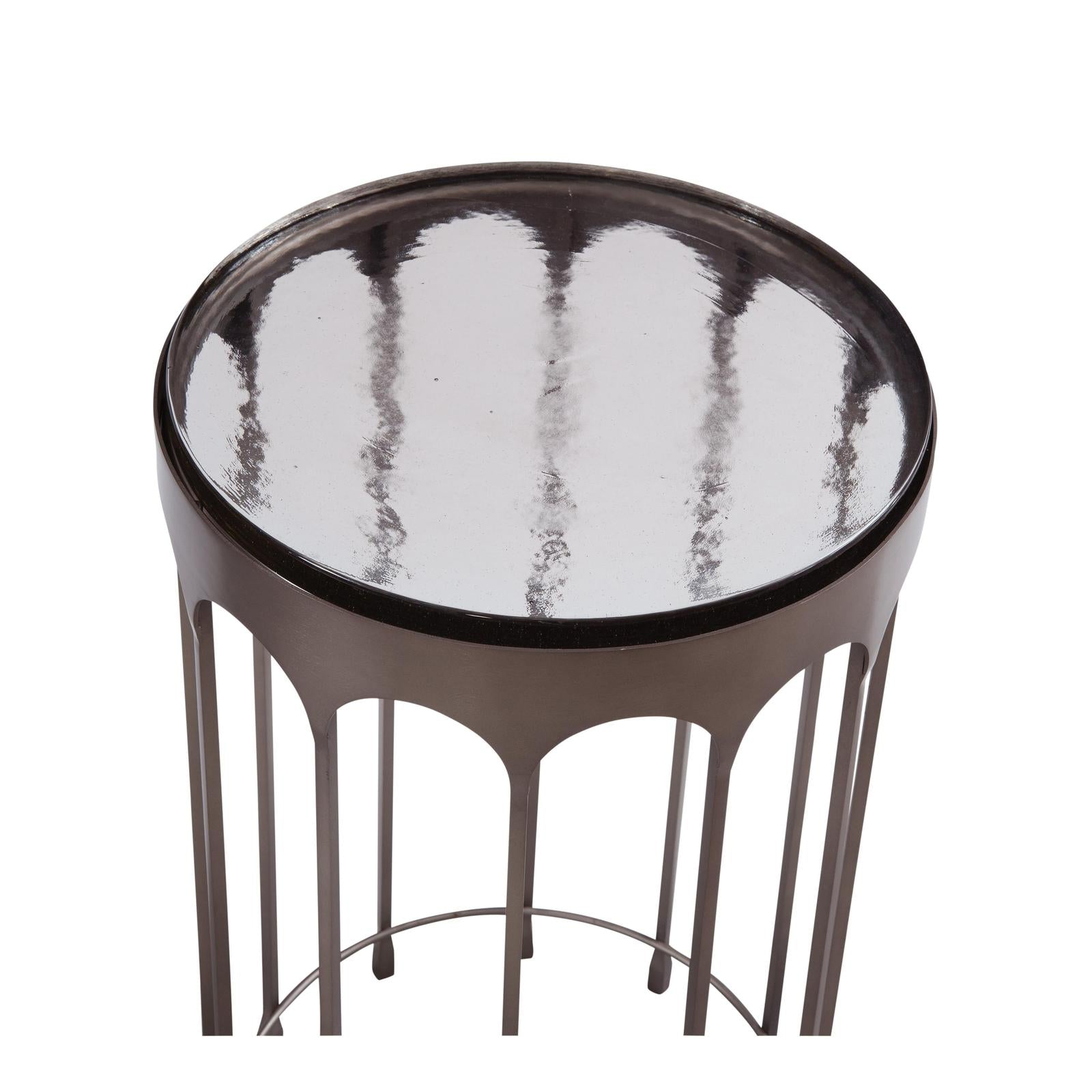 Bassett Mirror Hartley Nickel Accent Table