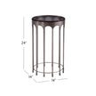 Bassett Mirror Hartley Nickel Accent Table