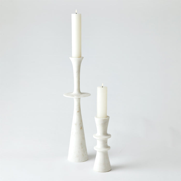 Global Views Center Flair Candle Stand - White