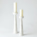 Global Views Round Top Candle Stand - White
