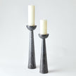 Global Views Black Round Top Candle Stand