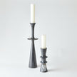 Global Views Black Double Flair Candle Stand
