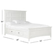 Magnussen Home Heron Cove Chalk White & Dovetail Grey Bed