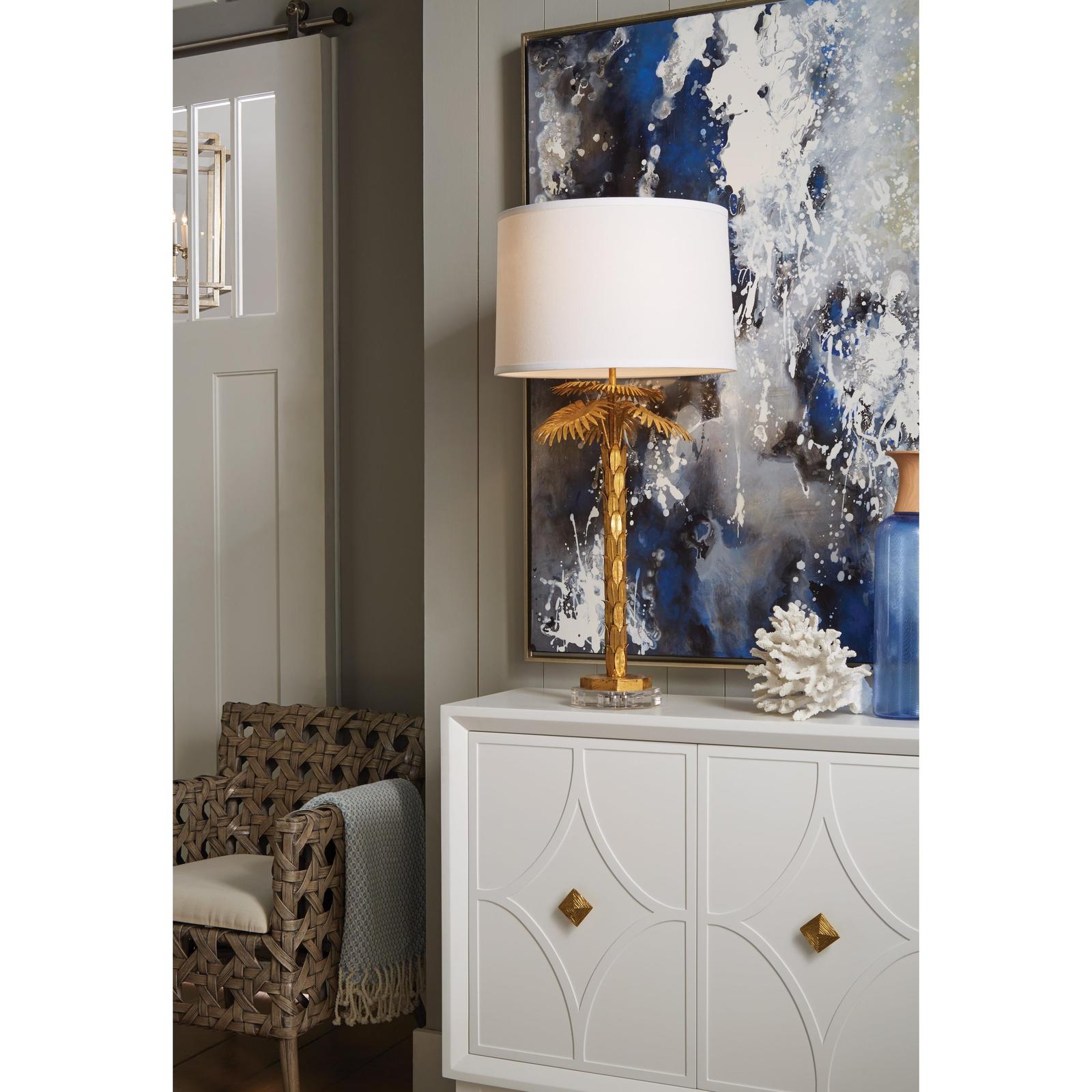 Wildwood Palm Island Gold Lamp
