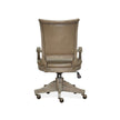 Magnussen Home Lancaster Dovetail Grey Fully Upholstered Swivel Chair