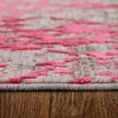 Feizy Pryor 39NEF Modern Abstract in Pink/Gray/Taupe