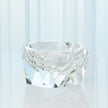 Global Views Clear Multi Facet Crystal Bowl