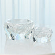 Global Views Clear Multi Facet Crystal Bowl