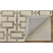Feizy Lorrain 8919F Modern Geometric Rug in Ivory/Taupe