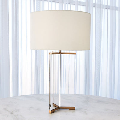 Global Views Antique Brass Y Table Lamp Clearance