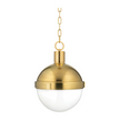 Hudson Valley Lighting Lambert 1 Light 12.5 inch Aged Brass Pendant Ceiling Light