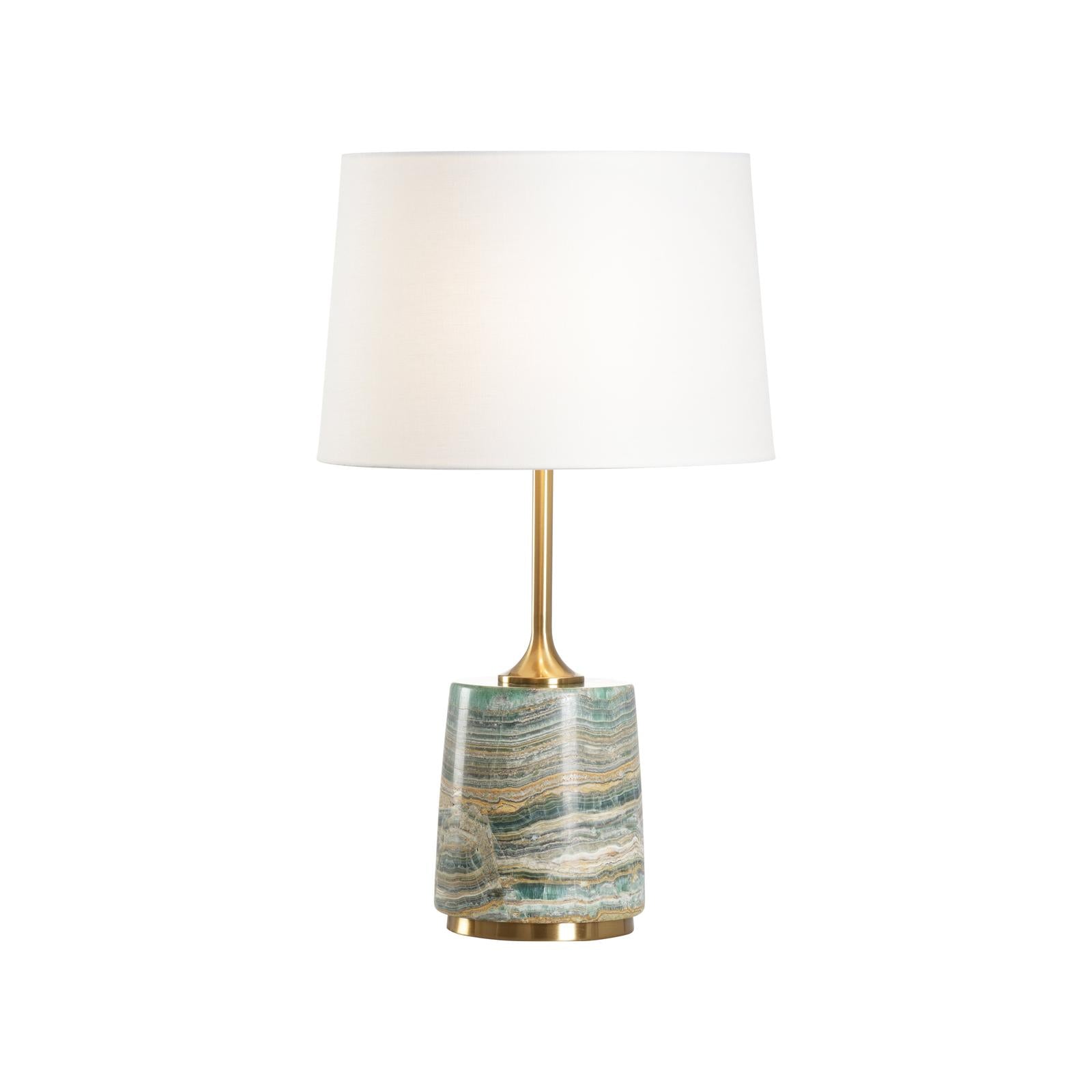 Wildwood Liguria Green and Tan Lamp