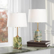 Wildwood Liguria Green and Tan Lamp