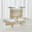 Global Views Silver Industrial Era Candleholder Clearance