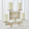 Global Views Silver Industrial Era Candleholder Clearance